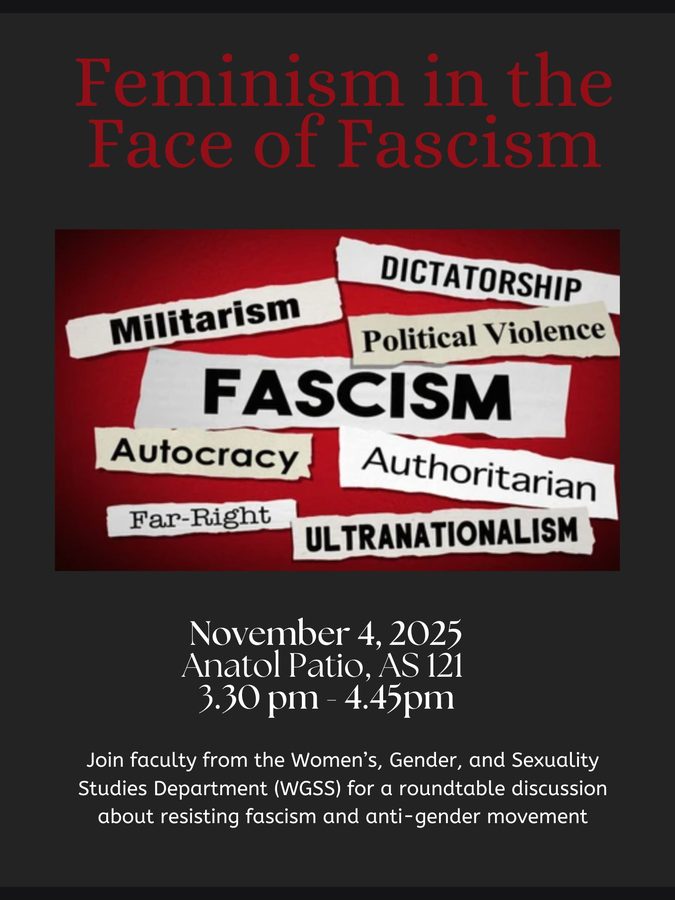 Flyer: &ldquo;Feminism in the Face of Fascism&rdquo;, a WGSS faculty roundtable on resisting fascism and the anti-gender movement, 4 November 2025